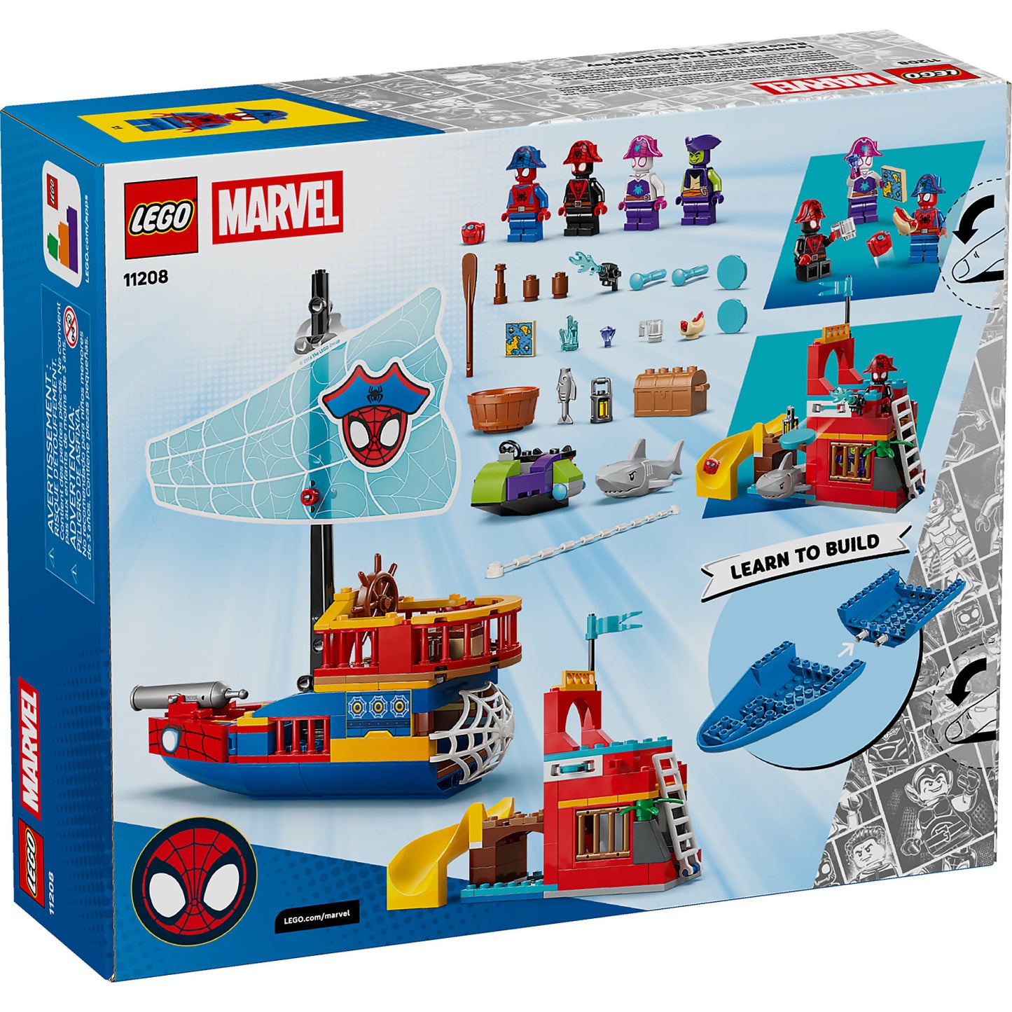 LEGO 11208 Team Spidey Pirate Ship - Marvel Super Heroes 4+