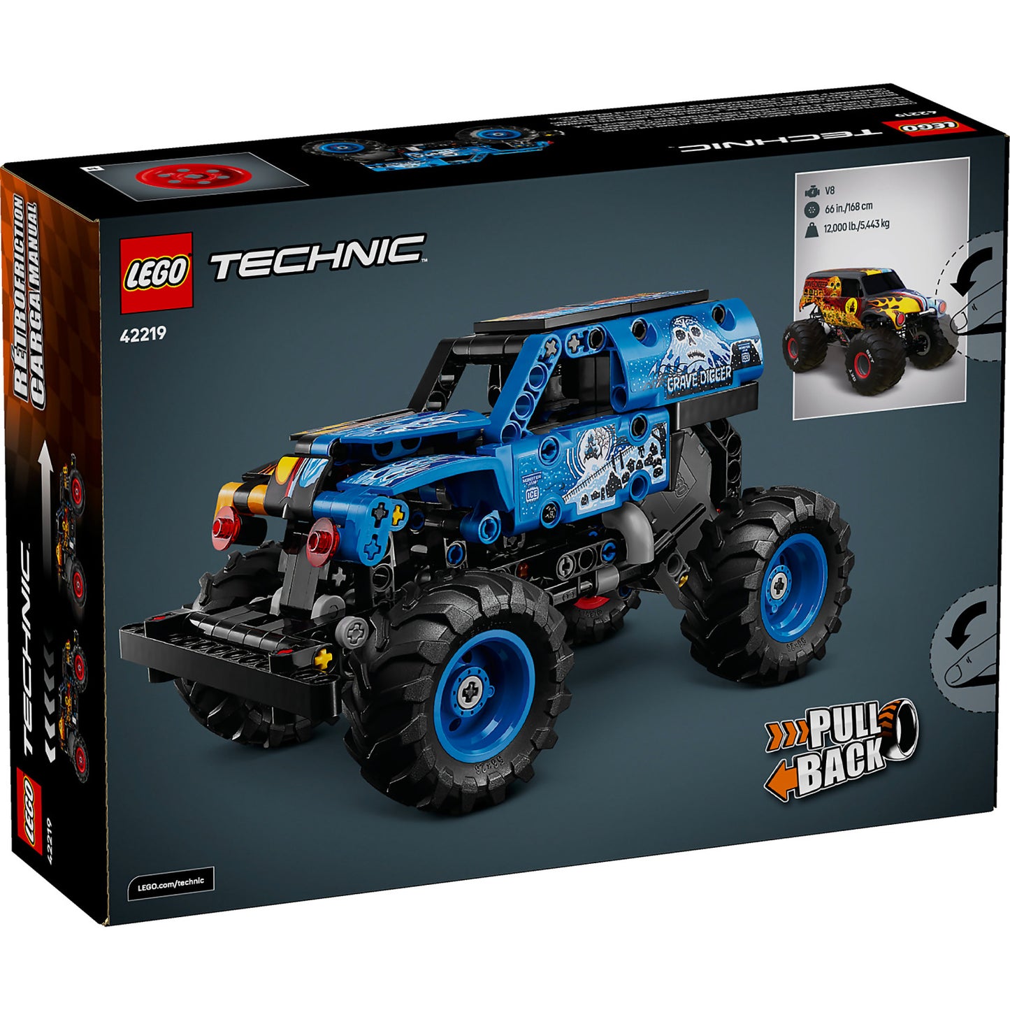 LEGO 42219 Monster Jam™ Grave Digger™ Fire and Ice - Technic