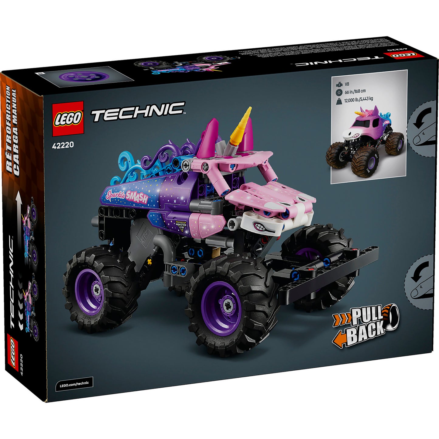 LEGO 42220 Monster Jam™ Sparkle Smash™ Pull-Back - Technic