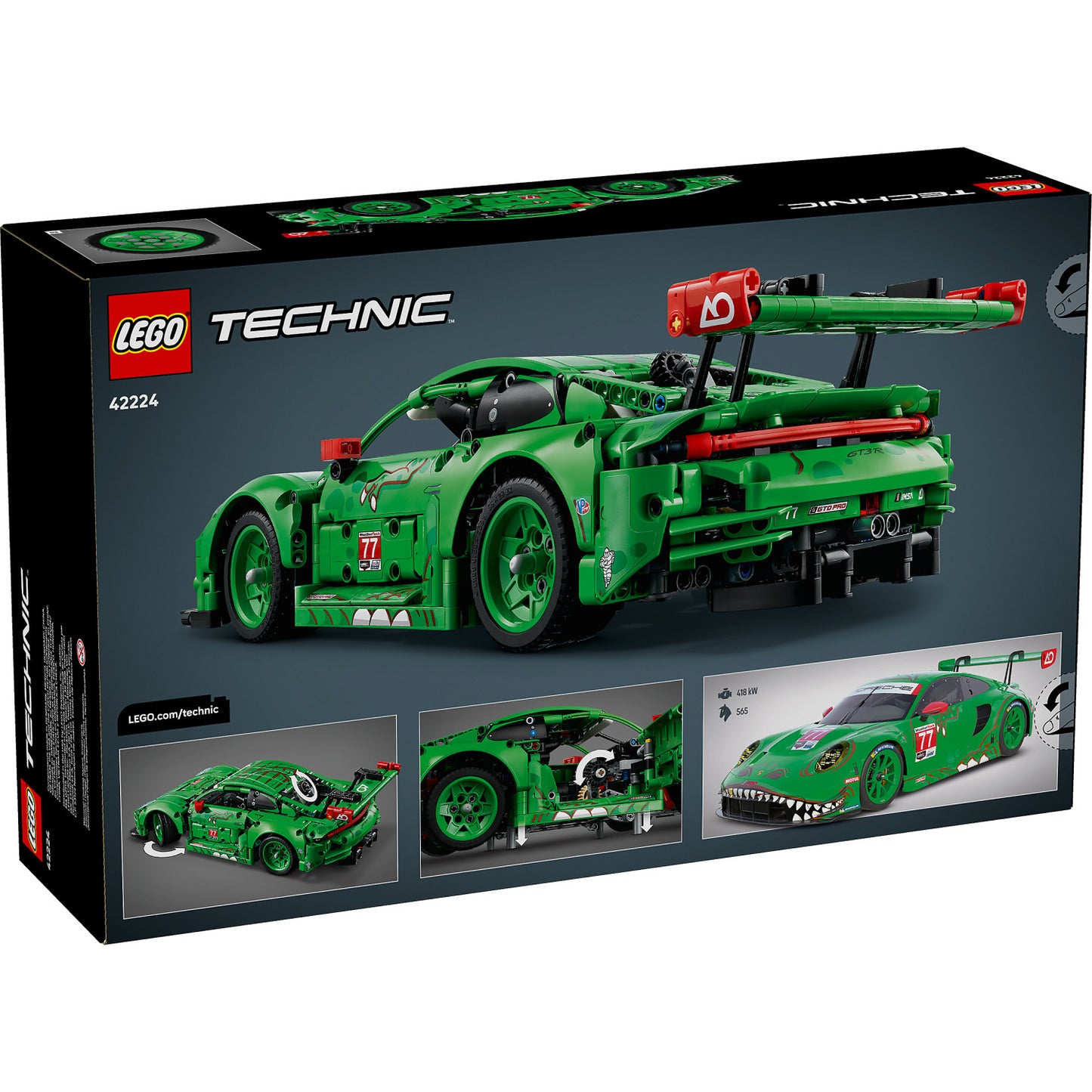 LEGO 42224 Porsche 911 GT3 R REXY AO Racing Car - Technic