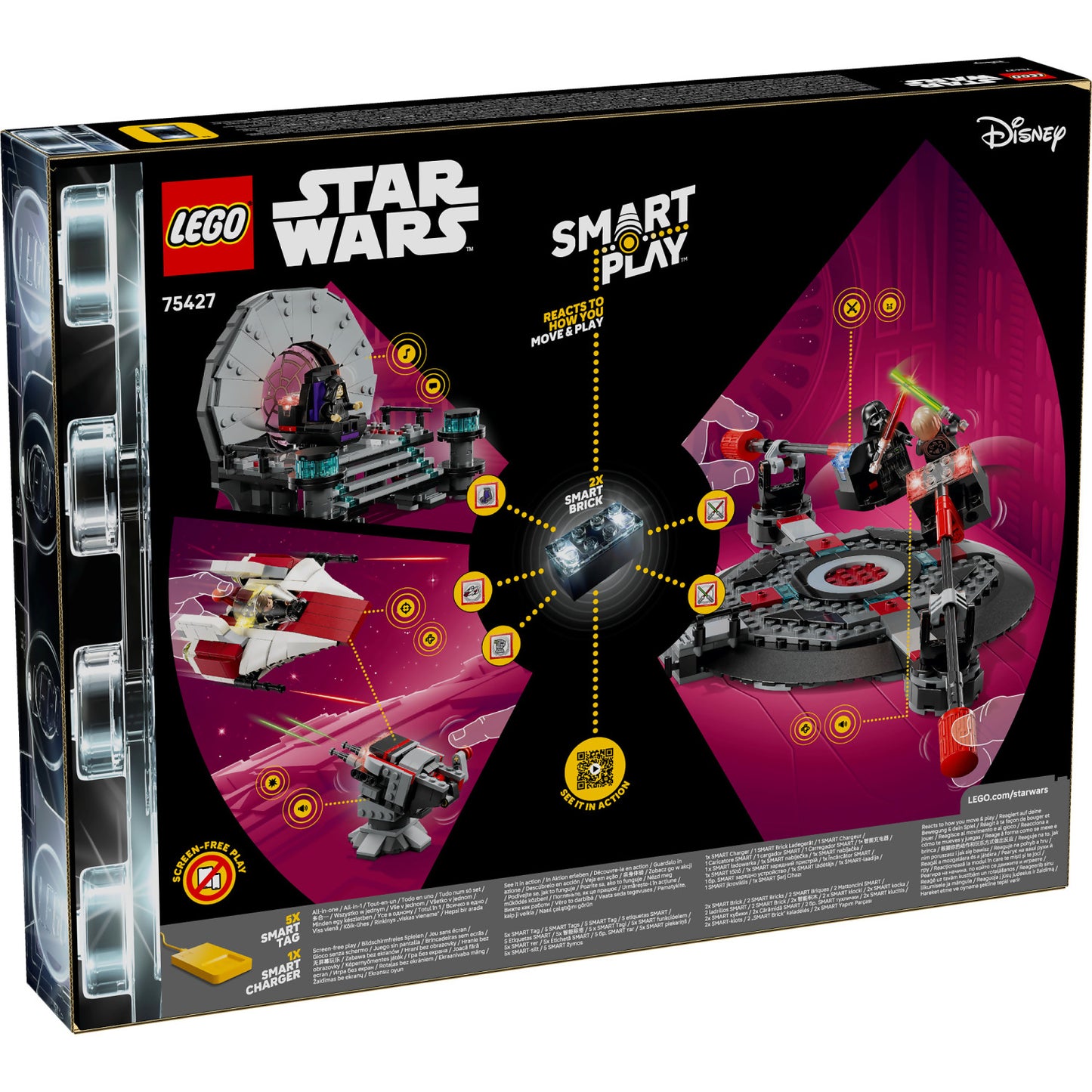 LEGO 75427 SMART Play™: Throne Room Duel & A-Wing™ - Star Wars