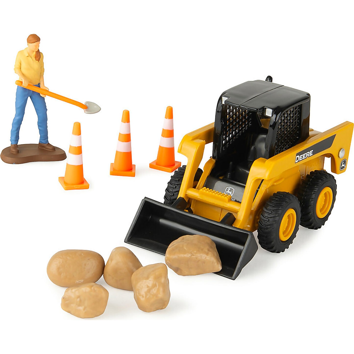 TOMY - 1:32 Scale John Deere Switch N Load™ Construction Playset 19 Piece Toy Set