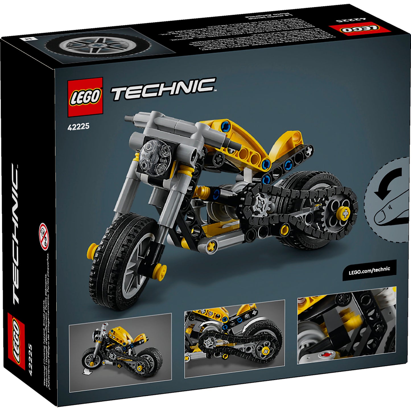 LEGO 42225 Yellow Motorcycle - Technic