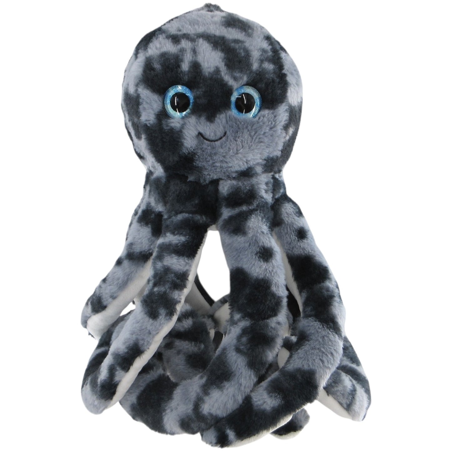 Cotton Candy - Octopus Pebbles 50cm Tie-Dyed Black/Grey Plush