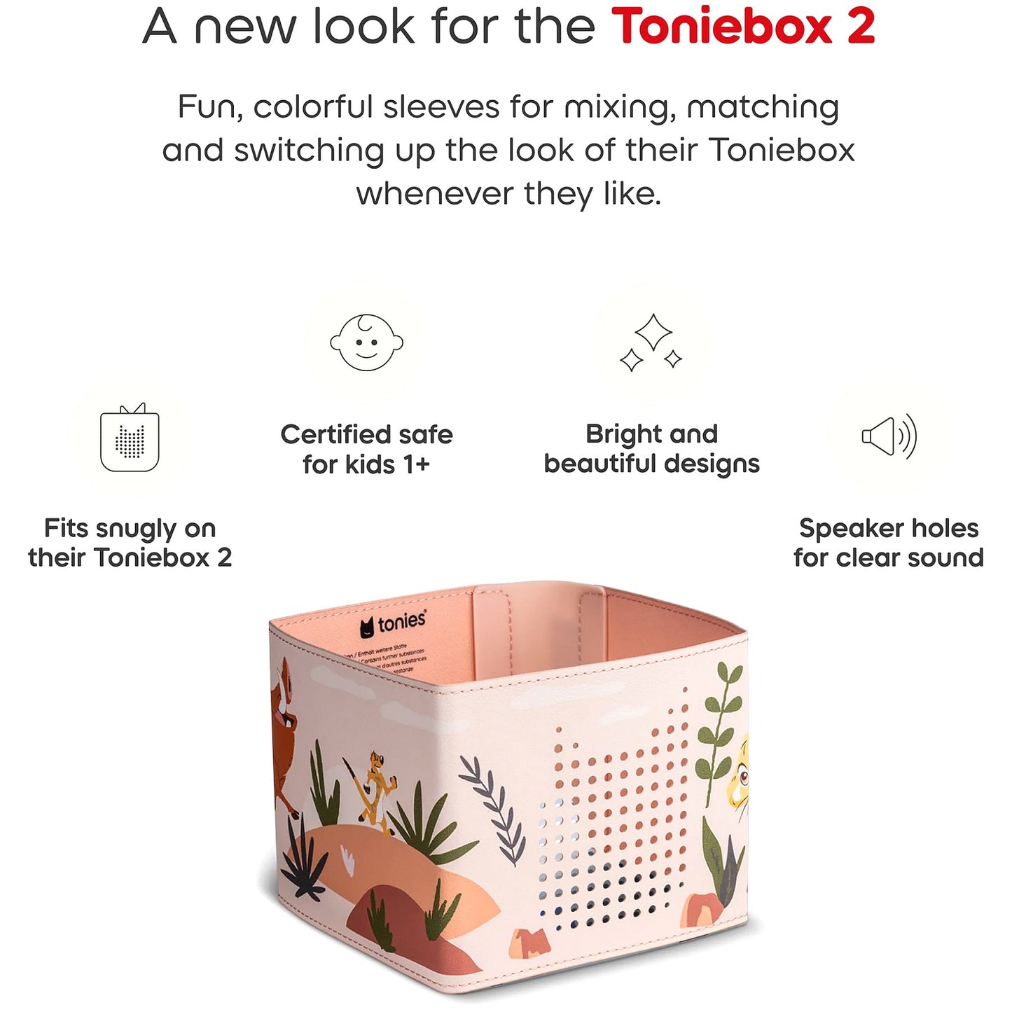 Tonies - Toniebox 2 Sleeve - Disney Lion King (Toniebox not Included)