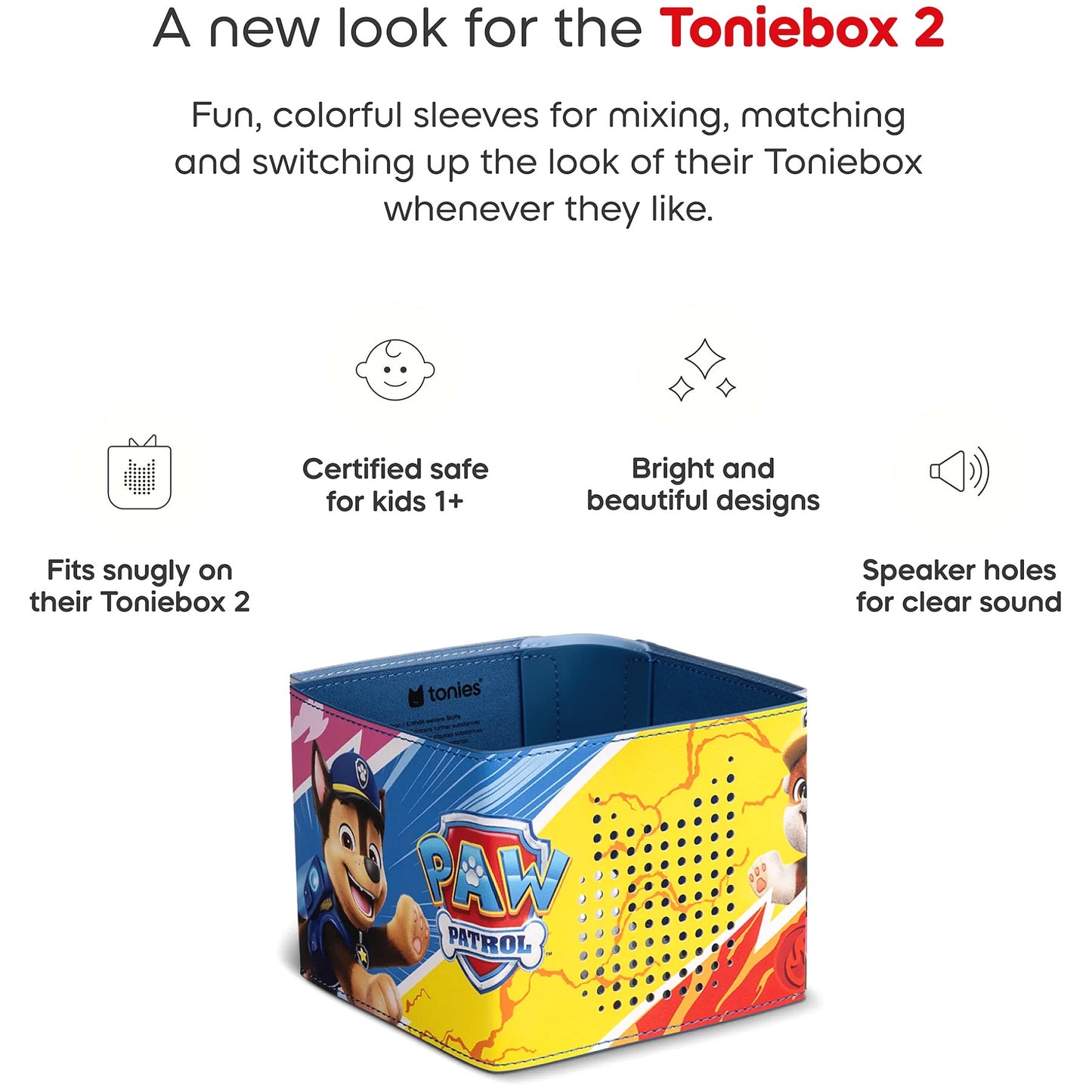 Tonies - Toniebox 2 Sleeve - PAW Patrol (Toniebox not Included)