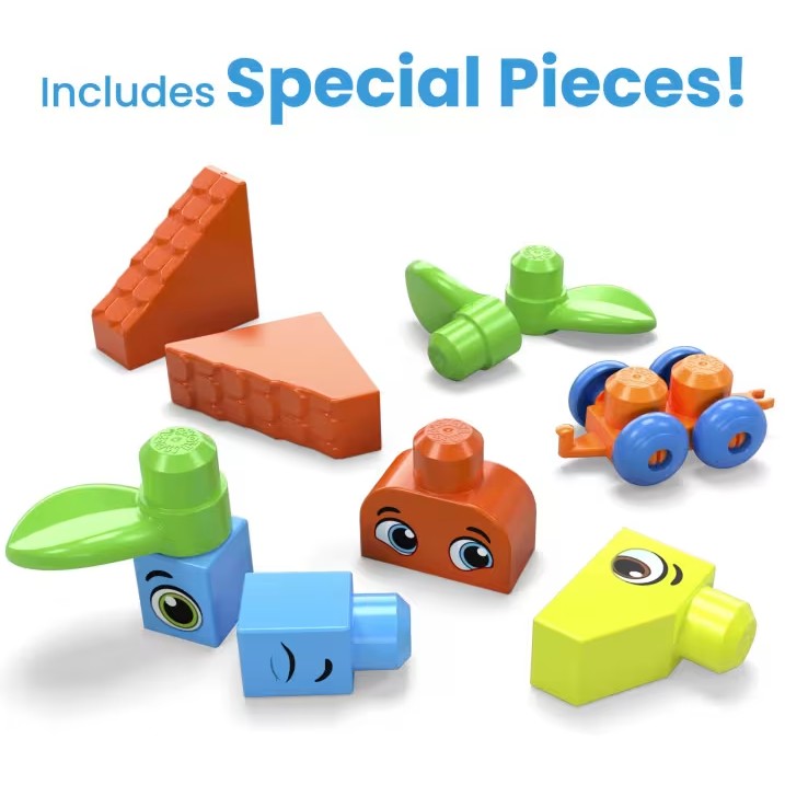 MEGA BLOKS - Fisher-Price Bigger Building Bag 150 Blocks - Mattel