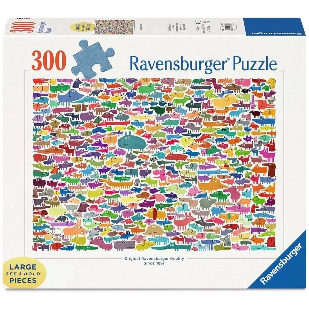 Ravensburger - 387 Dogs & One Cat Jigsaw Puzzle 300 Pieces