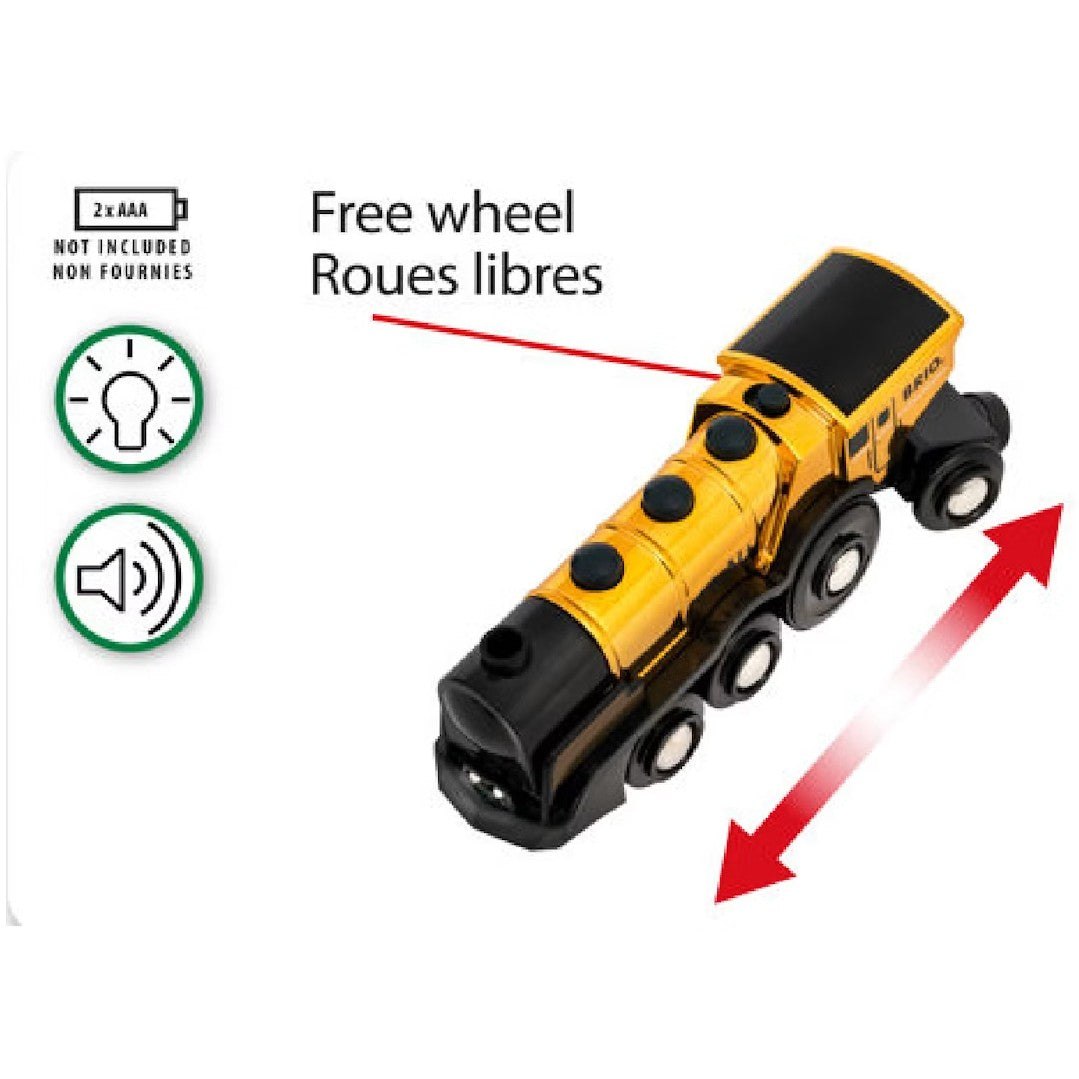 BRIO World - Mighty Gold Action Locomotive