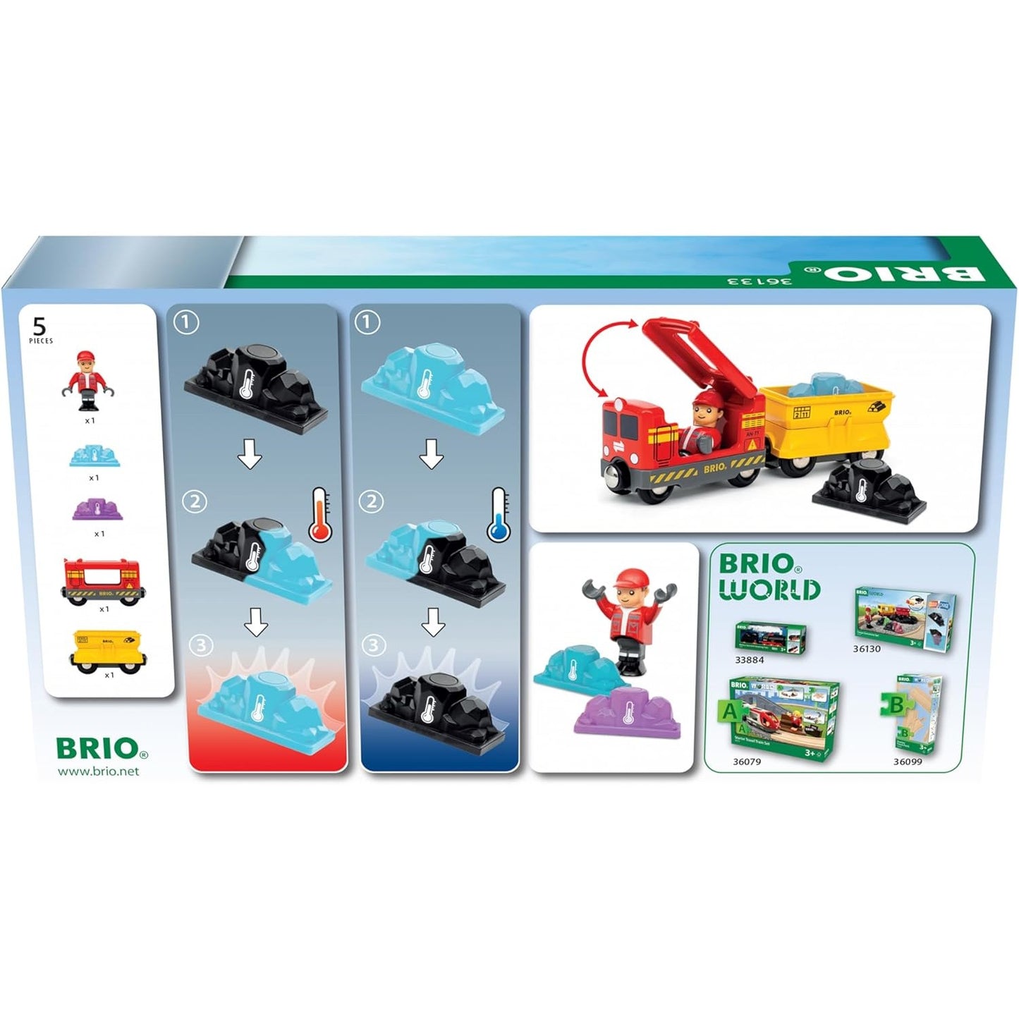 BRIO World - Gemstone Cargo Train 5 Pieces