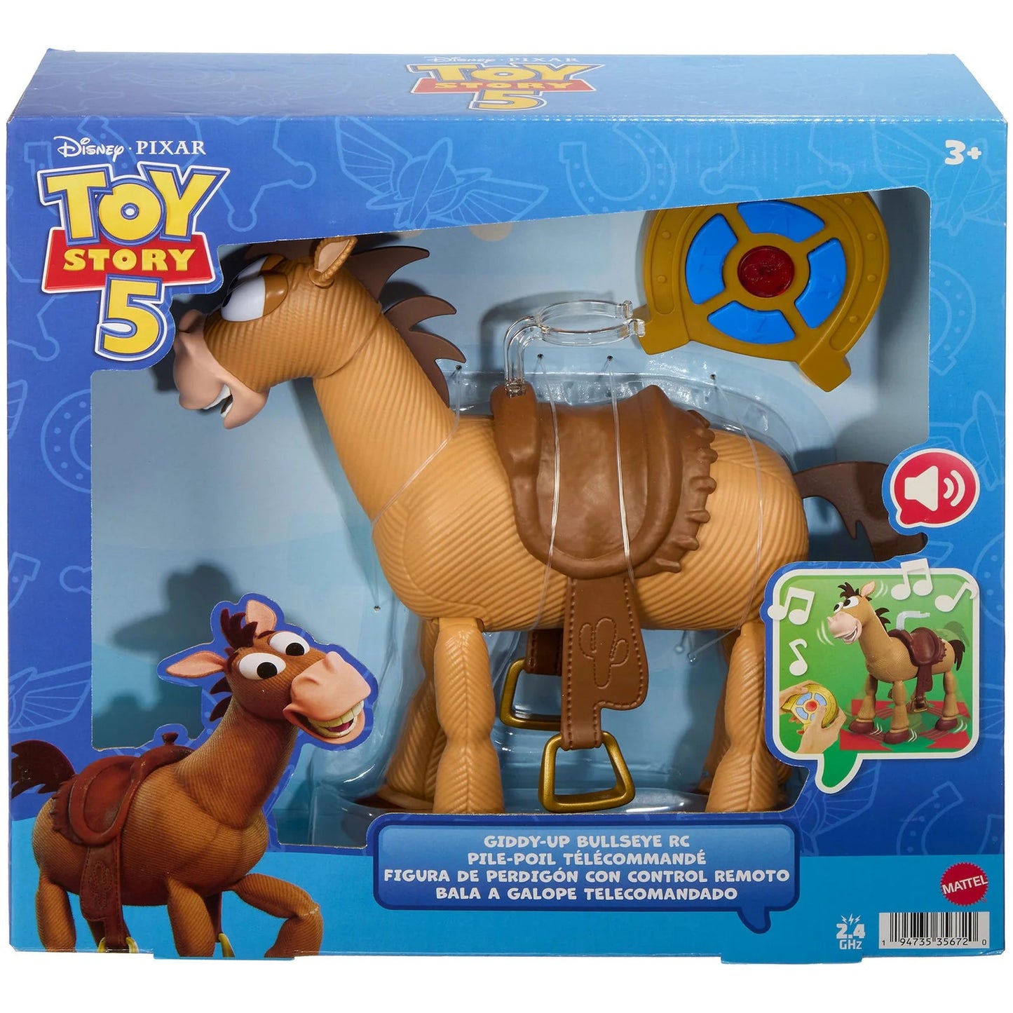 Disney - and Pixar - Toy Story 5 Giddy-Up Bullseye RC 12-Inch Scale Remote Controlled With Sounds