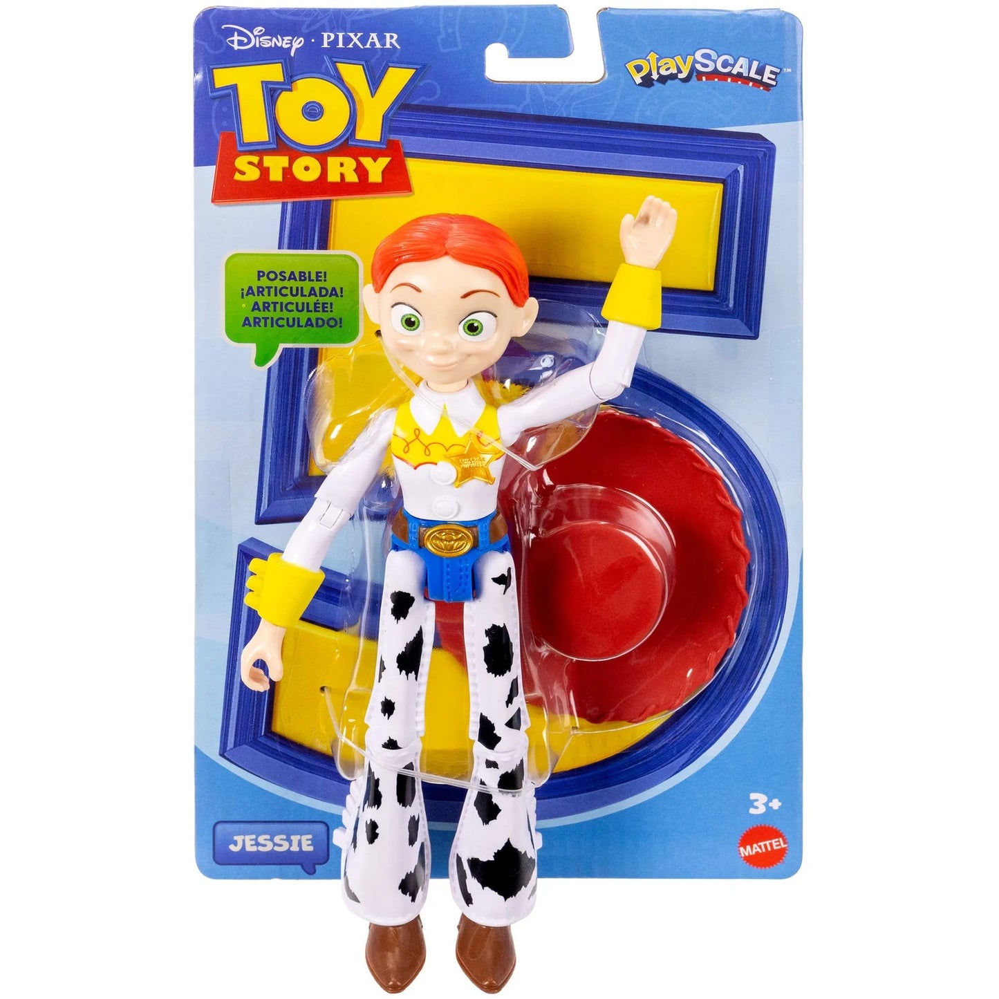 Disney - and Pixar - Toy Story 5 Jessie Action Figure 8.8-inch Tall Cowgirl 12 Posable Joints - Mattel