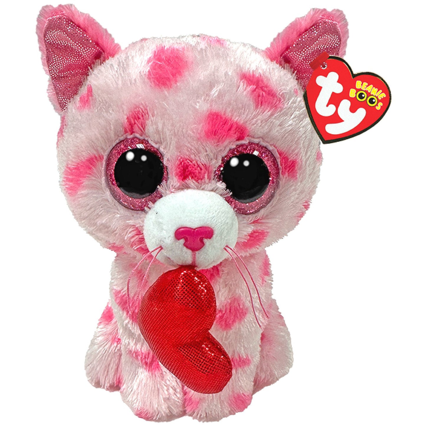 Ty - Beanie Boos Sweet Cat with Heart Small 6-inch Plush