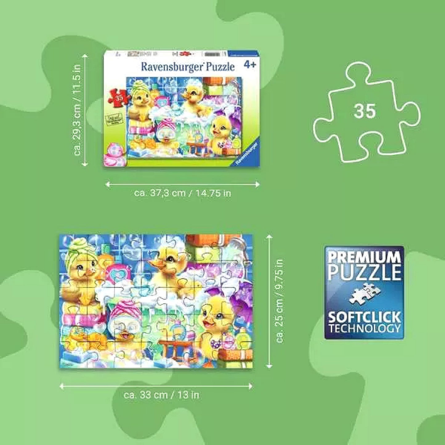 Ravensburger - Scrub a Dub Duckies Jigsaw Puzzle 35 Pieces