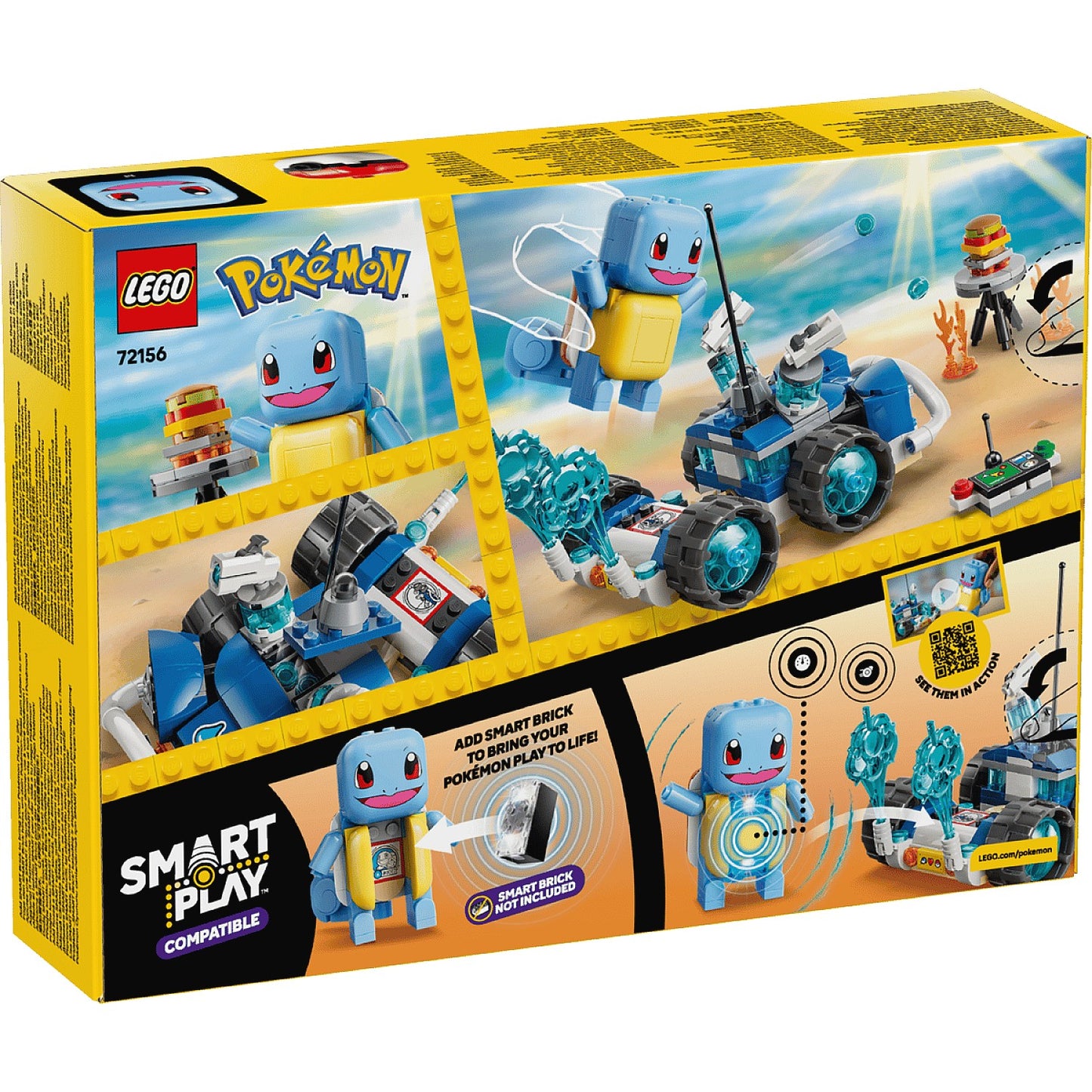 LEGO 72156 SMART Play™ Compatible Trainer's Buggy Adventure with Squirtle - Pokemon