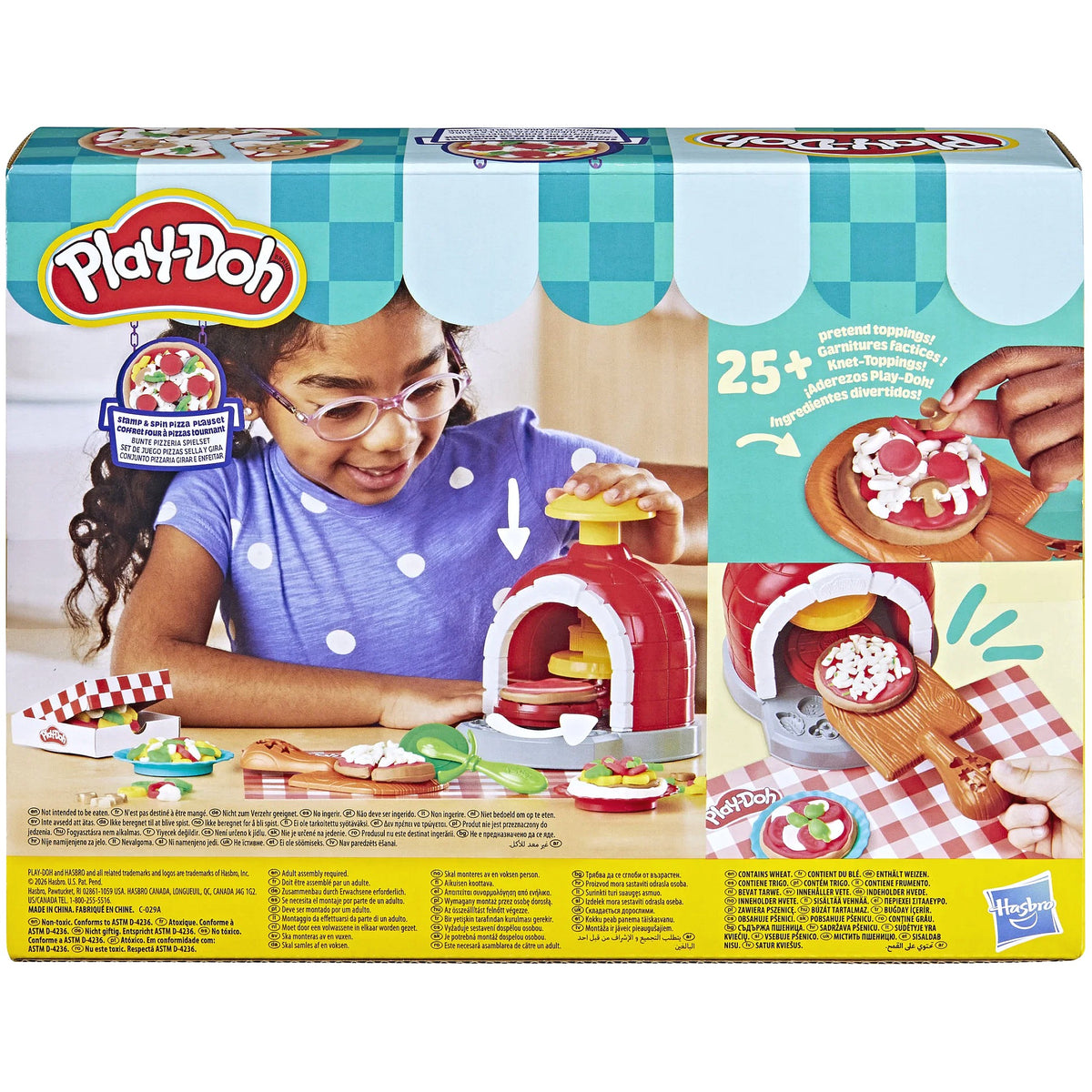 Play-Doh - Stamp And Spin Pizza Playset - Hasbro