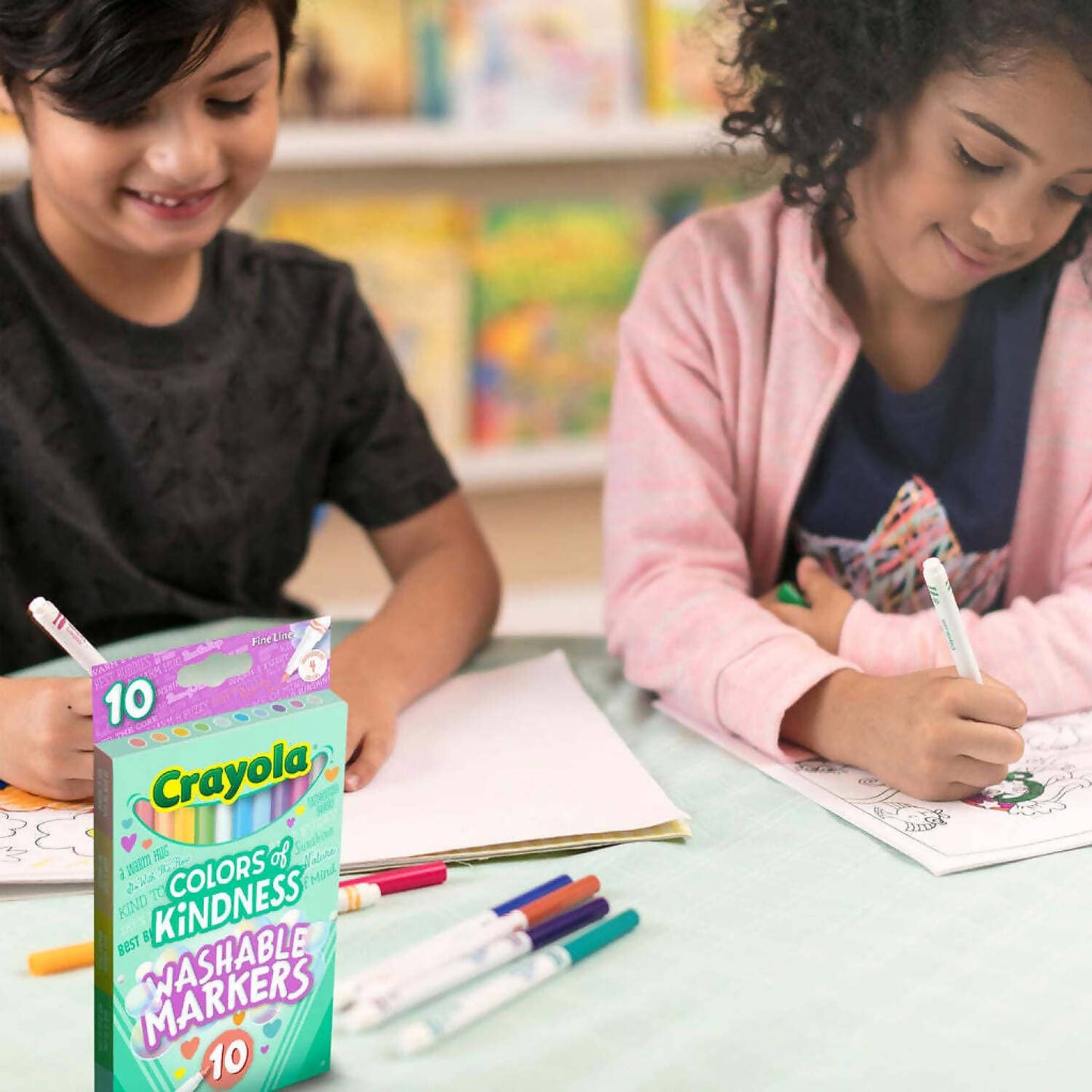 Crayola - Colors Of Kindness Fineline Washable Markers 10 Pack