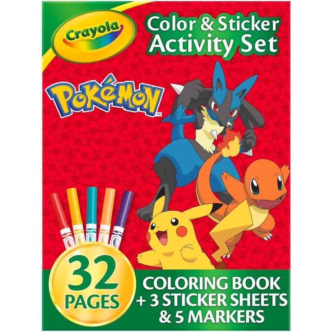 Crayola - Pokemon Colour And Sticker Activity Set With Markers