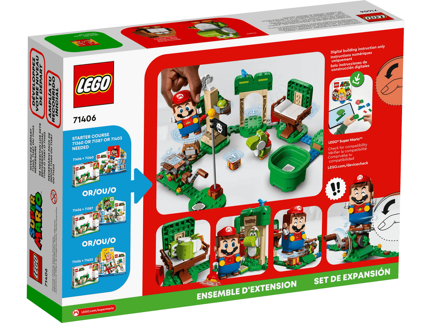 LEGO 71406 Yoshi’s Gift House Expansion Set - Super Mario