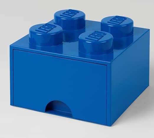 LEGO Brick Drawer 4 Knobs (1 Drawer) Storage Blue 4005 - Room Copenhagen
