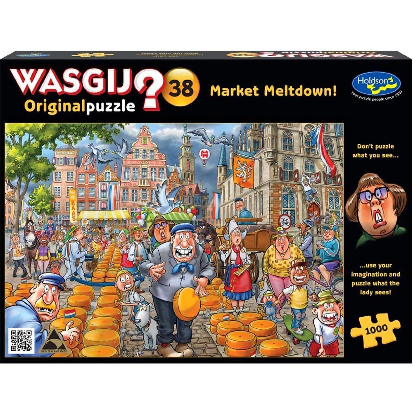 Wasgij - Original 38 - Market Meltdown Holdson Jigsaw Puzzle 1000 Pieces
