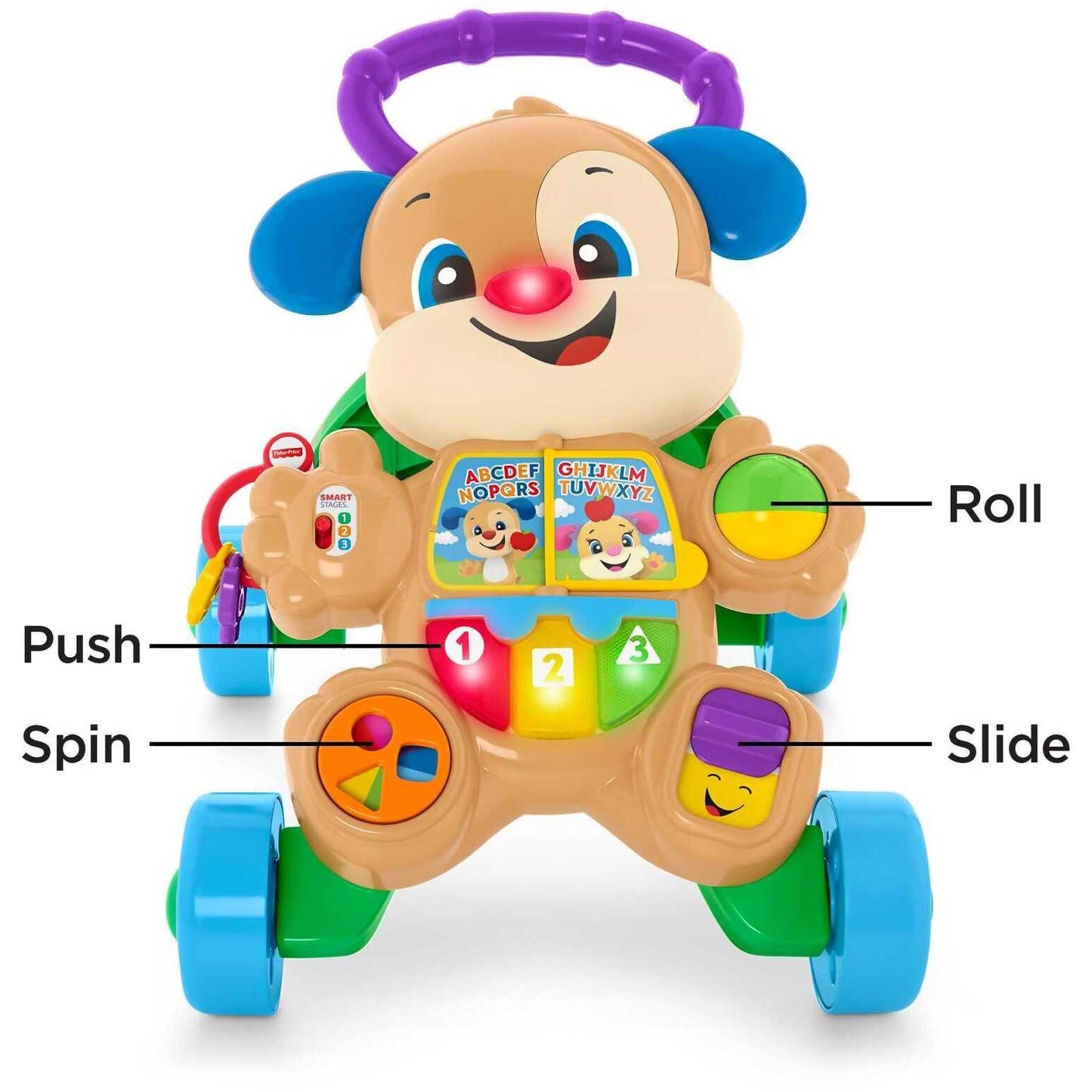 Fisher Price - Laugh & Learn Baby Walker With Smart Stages Learning Content Puppy