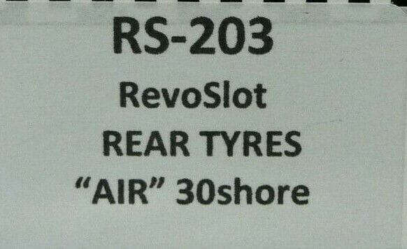 BRM SLOT RS-203 RevoSlot Rear Tyres AIR 30shore