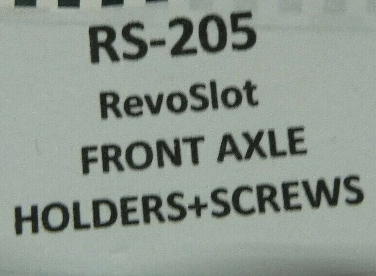 BRM SLOT RS-205 RevoSlot Front Axle Holders + Screws