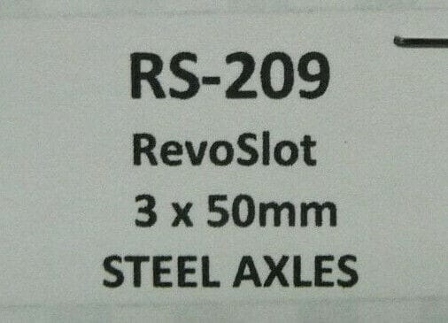 BRM SLOT RS-209 RevoSlot 3 x 50mm Steel Axles