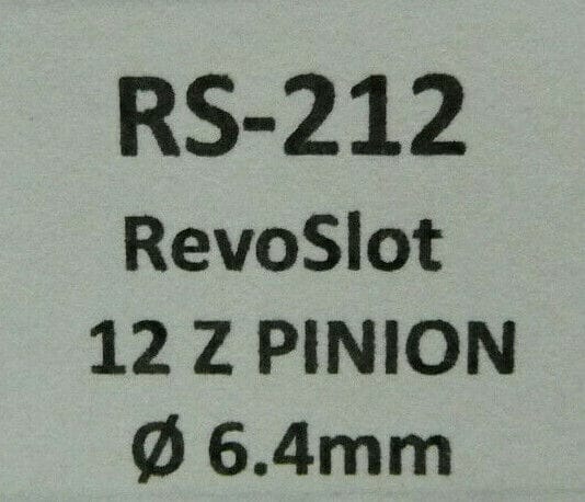 BRM SLOT RS-212 RevoSlot 12 Z Pinion dia 6.4mm