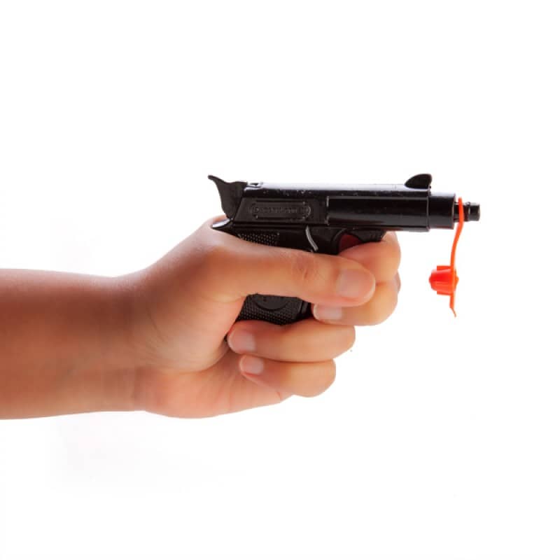 Black Metal Spud Gun Toy