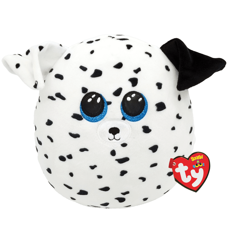 Ty - Squish-a-boos - Fetch - Dalmatian Dog Medium 25cm (10'') - Squishy Beanies