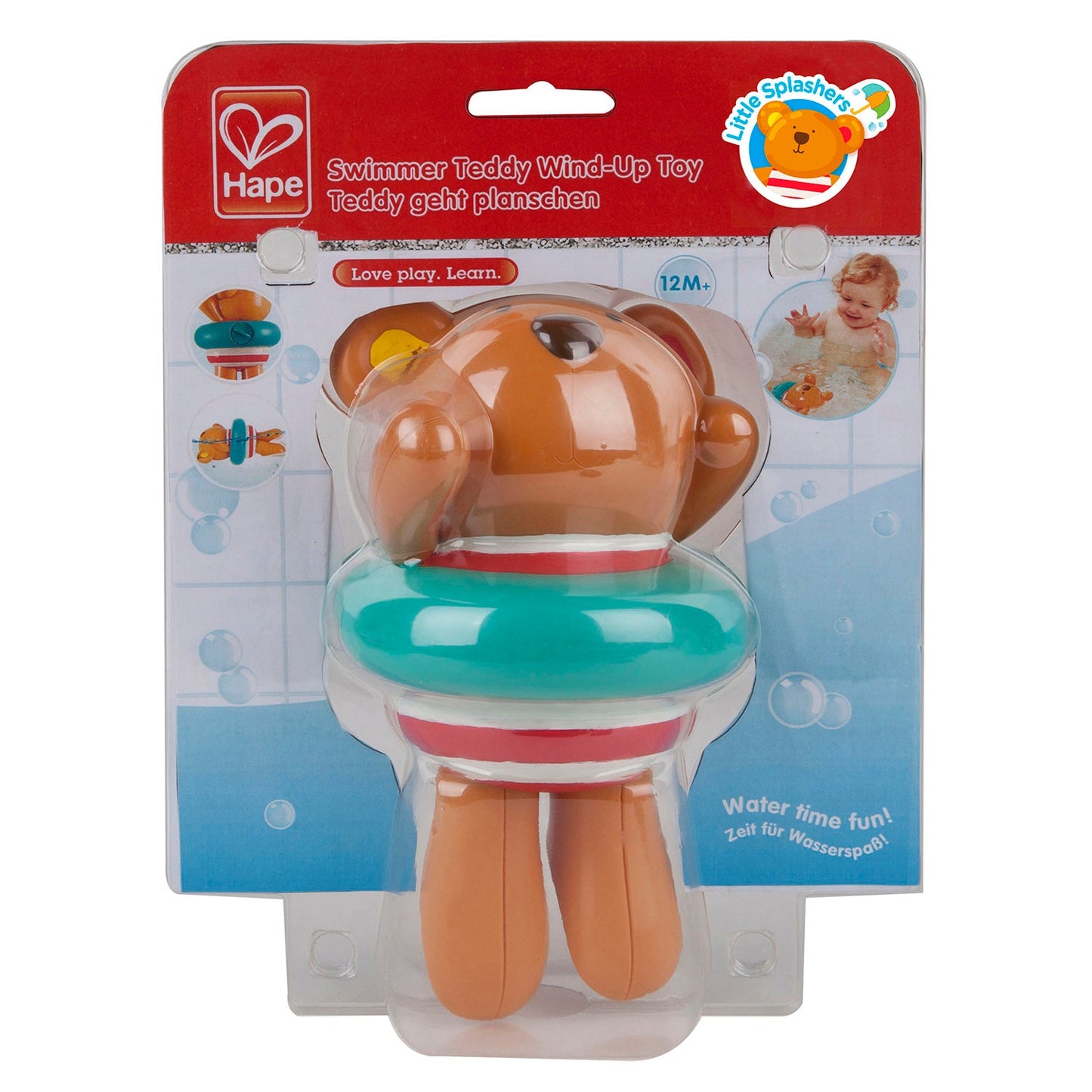 Hape - Wind Up Swimmer Teddy Toy