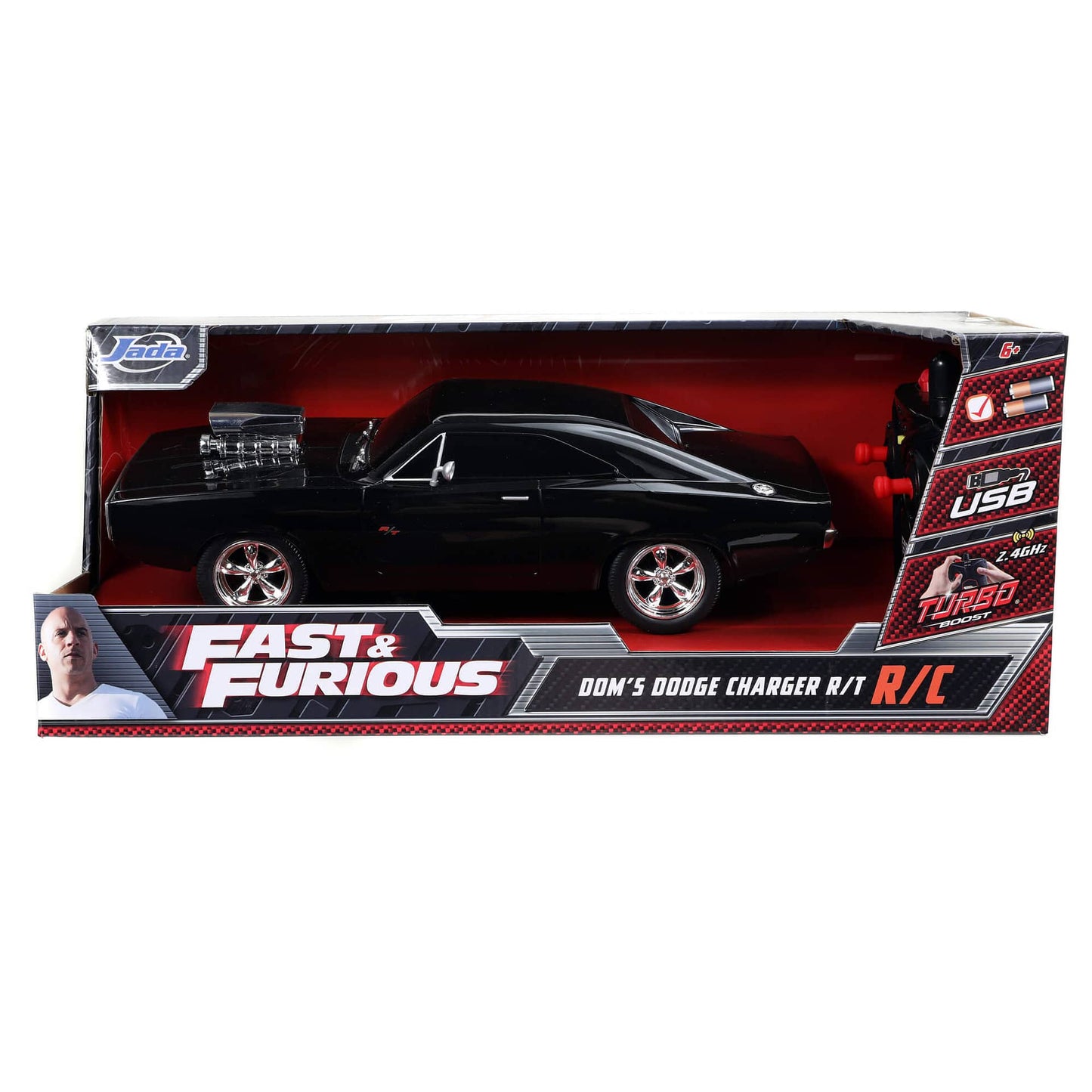 Fast & Furious Rc Dom's 1970 Dodge Charger R/t (1:16) Remote Control