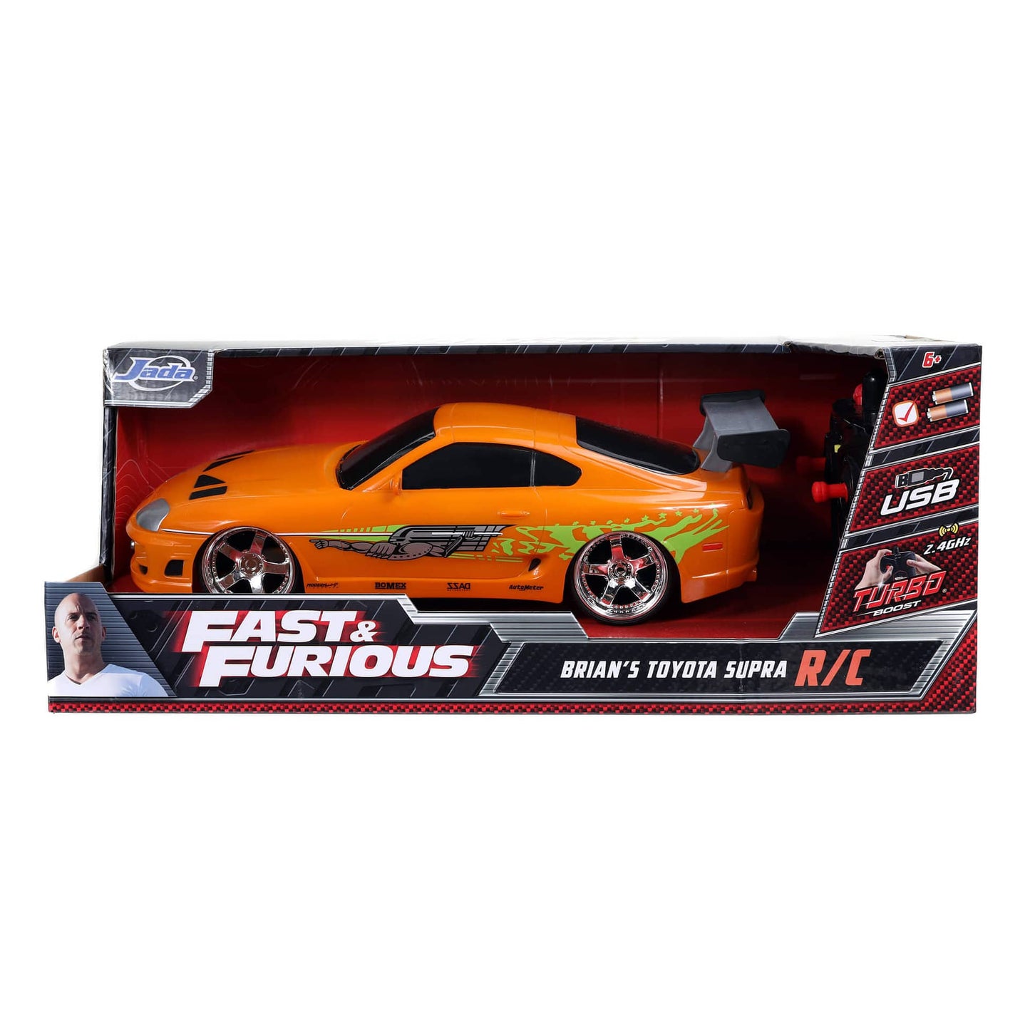 Fast & Furious Rc Brian's 1995 Toyota Supra (1:16) Remote Control