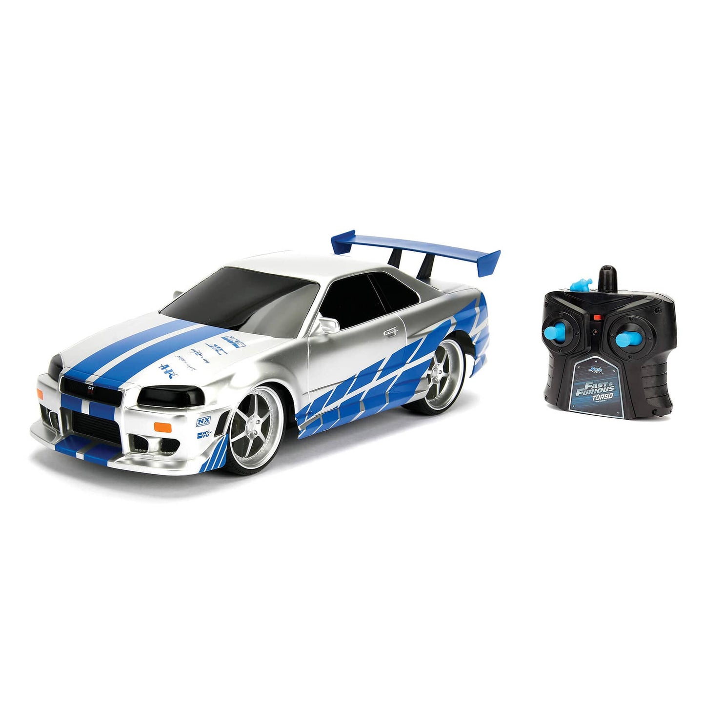 Fast & Furious Rc Brian's 2002 Nissan Skyline Gt-r (bnr34) (1:16) Remote Control
