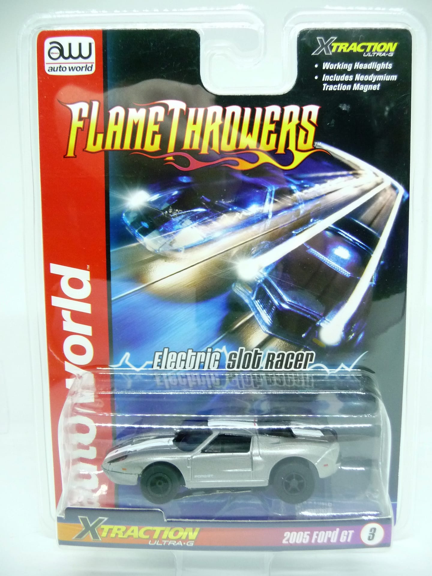 Auto World X-traction Flamethrowers 05 Ford GT Sliver