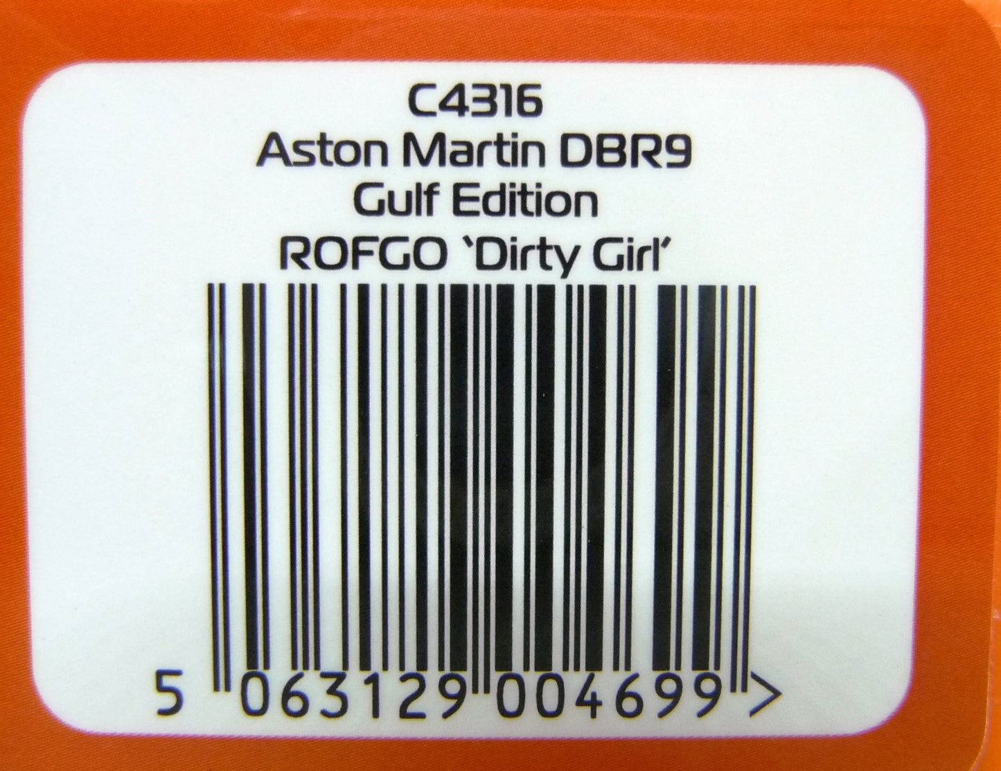 Scalextric C4316 Aston Martin DBR9 - Gulf Edition - Rofgo 'dirty Girl'