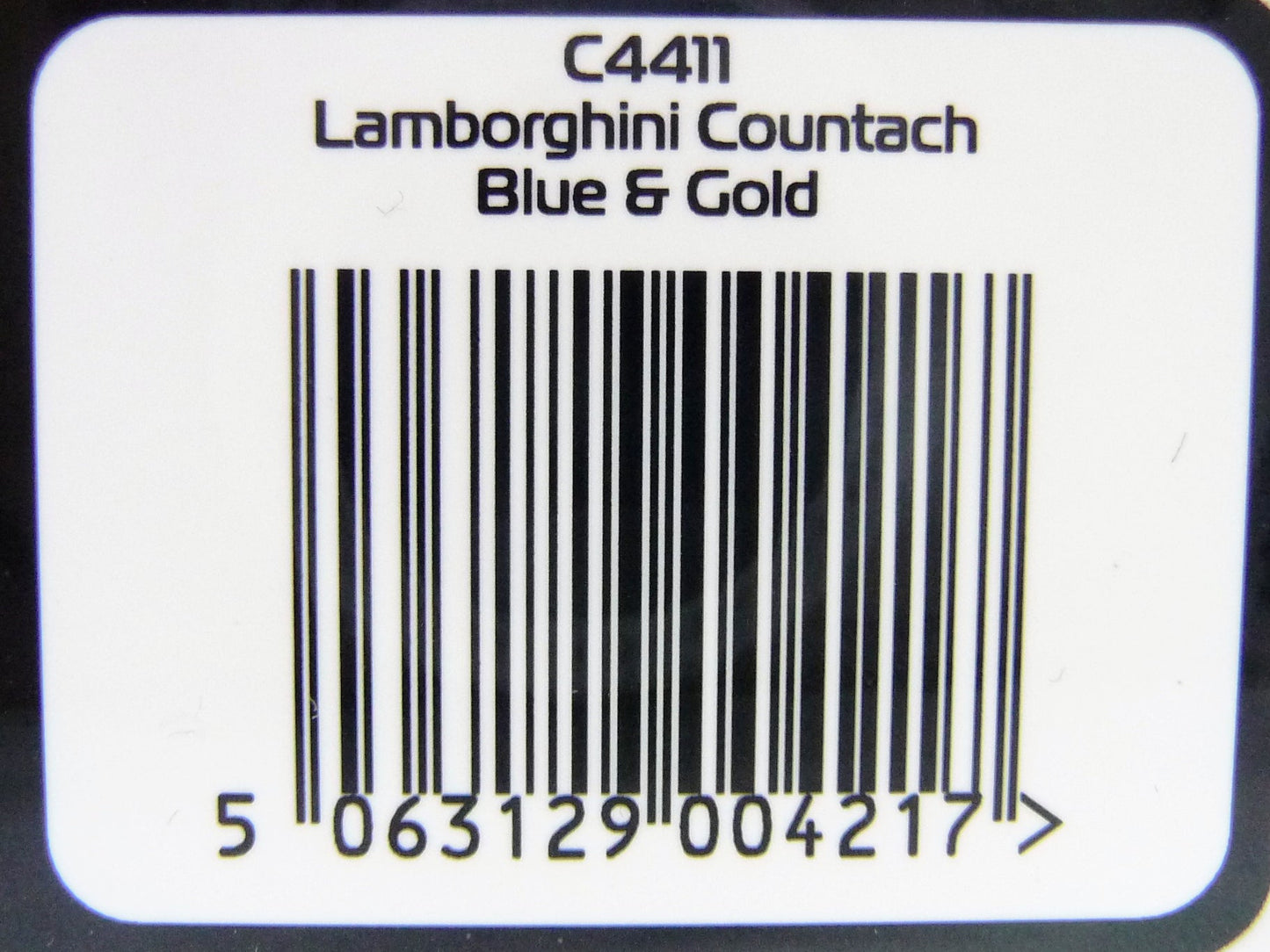 Scalextric C4411 Lamborghini Countach - Blue+ Gold