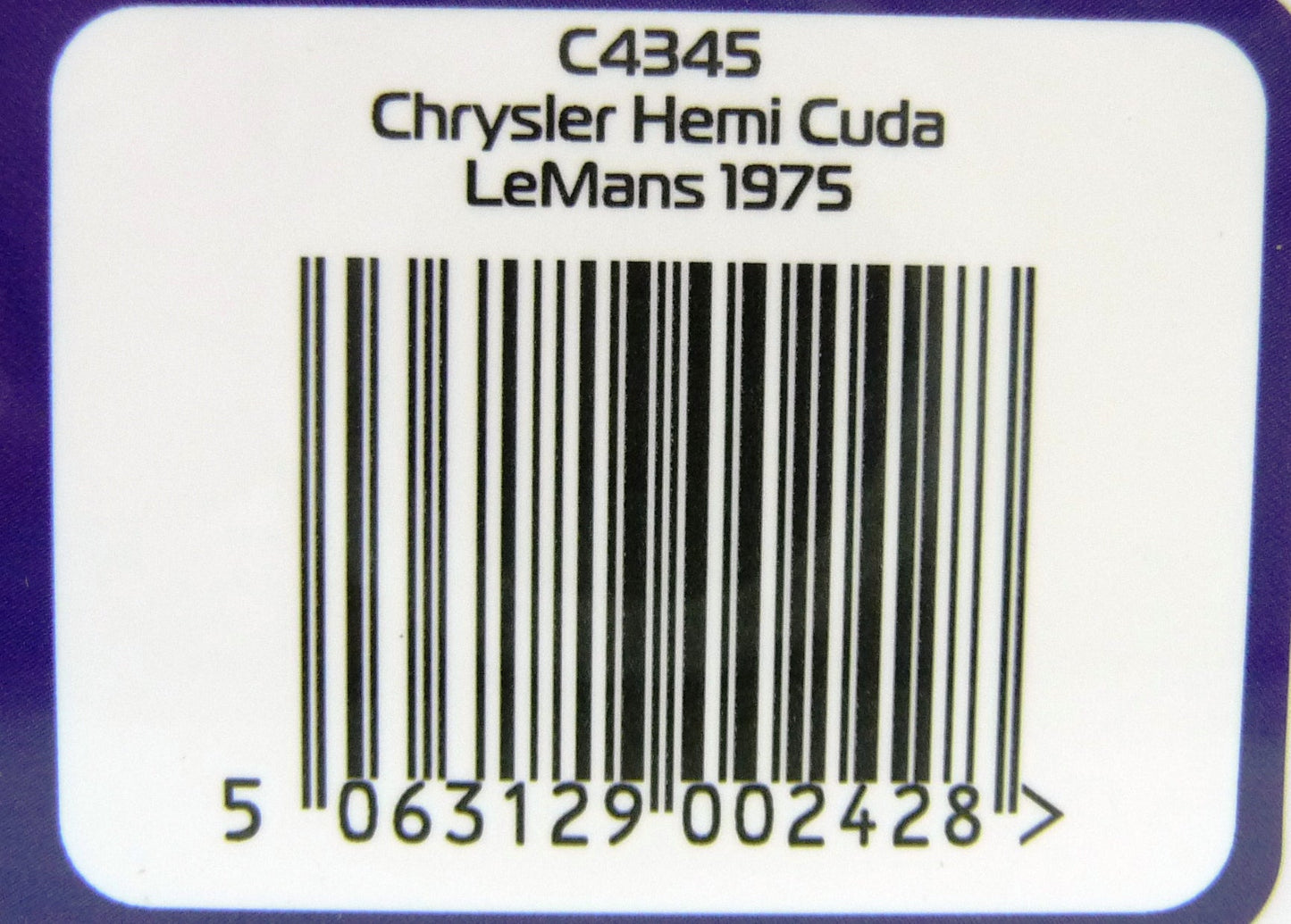 Scalextric C4345 Chrysler Hemicuda - Lemans 1975