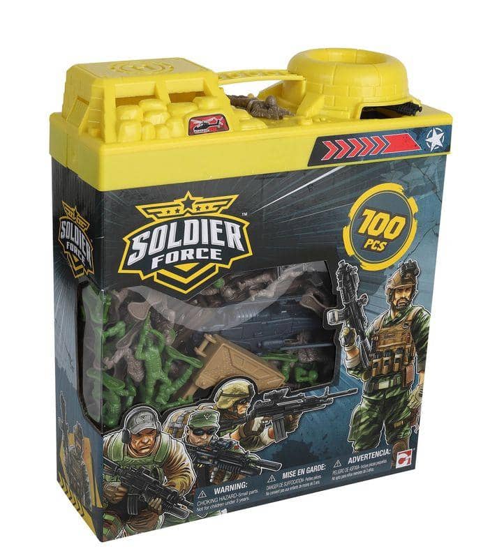 Soldier Force Bucket Of Soldiers Playset 100 Pieces