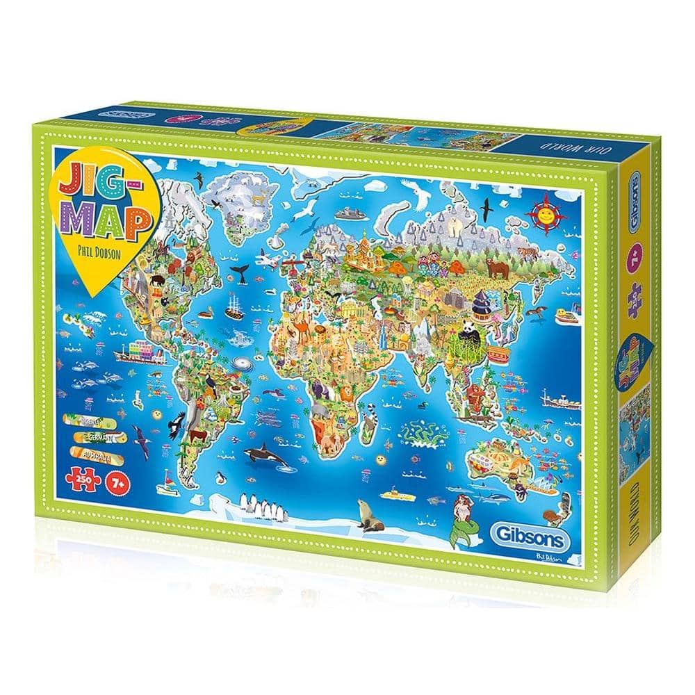 Gibsons - Jigmap Our World Jigsaw Puzzle 250 Pieces