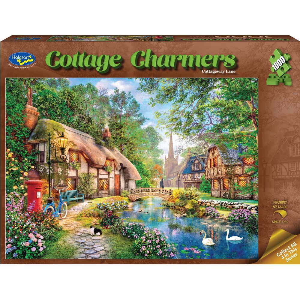 Holdson - Cottageway Lane - Cottage Charmers Jigsaw Puzzle 1000 Pieces