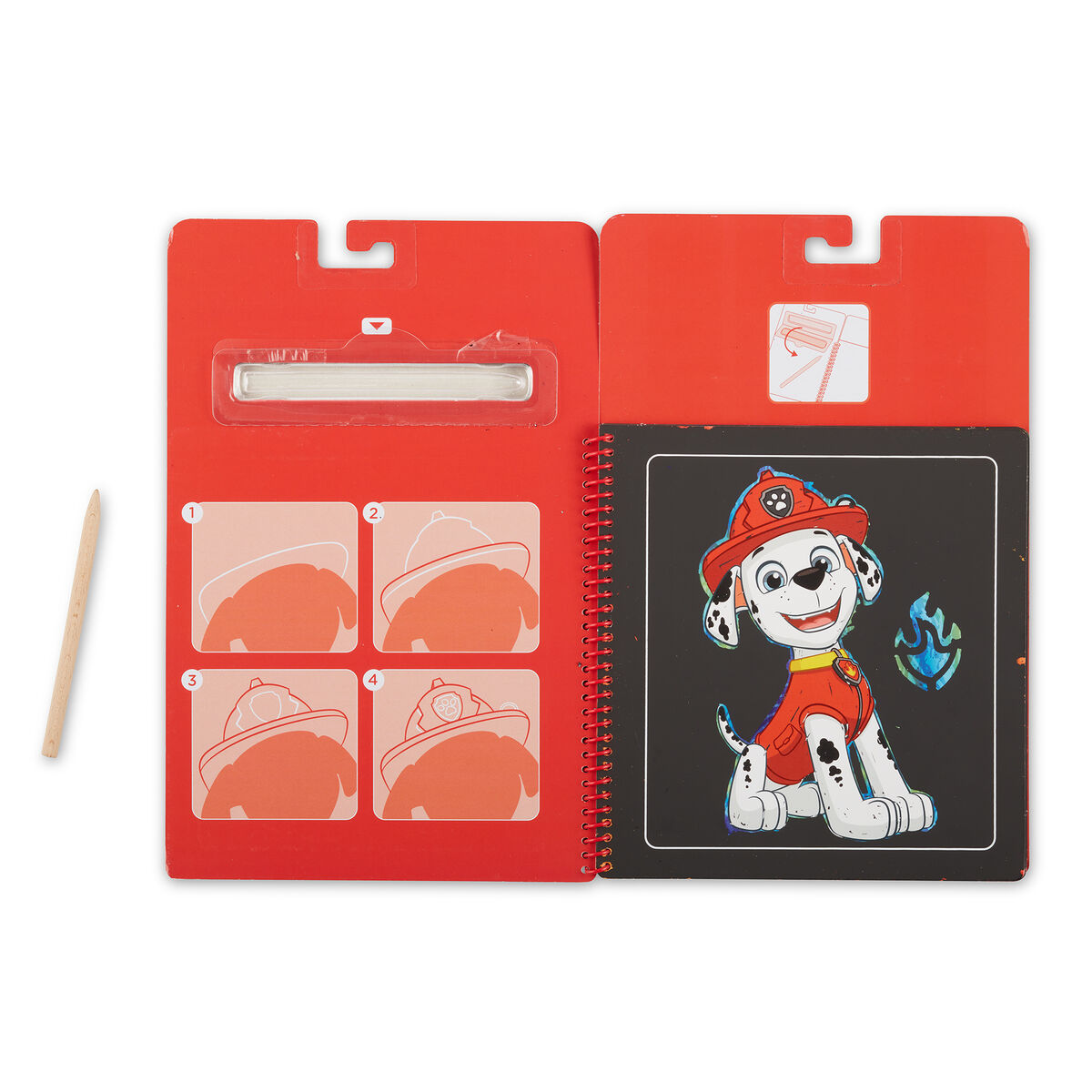 Paw Patrol - Scratch Art Pad - Marshall - Melissa & Doug