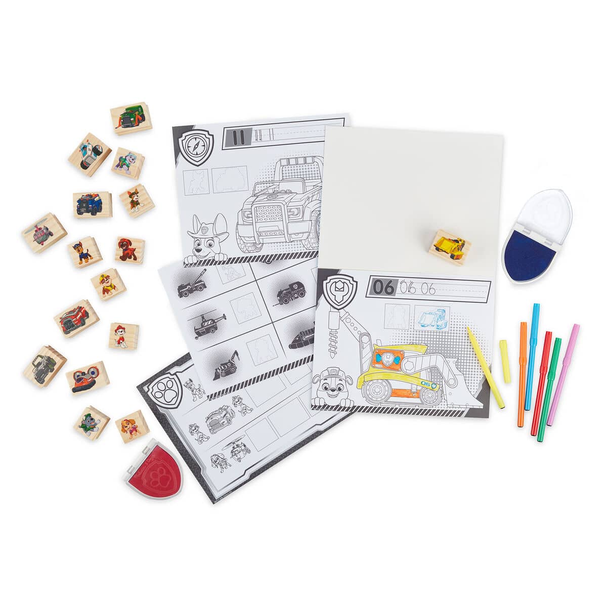 Paw Patrol - Melissa & Doug - Wooden Stamps Activity Set