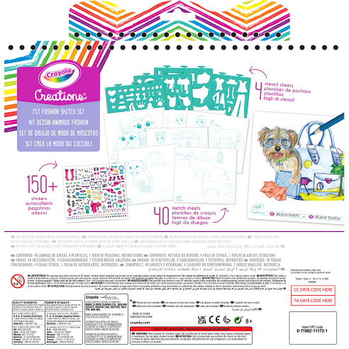 Crayola Creations Pet Fashion Sketch Set