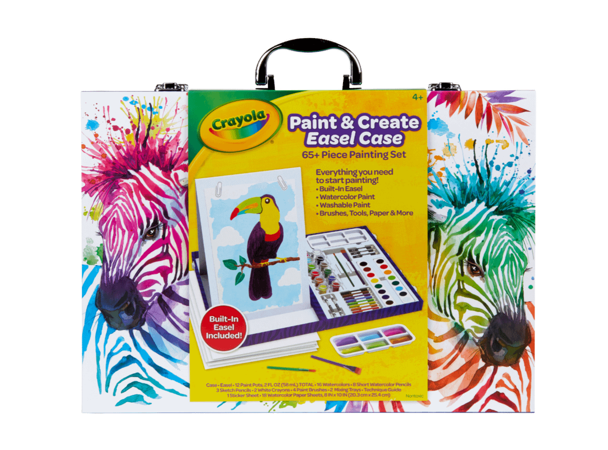 Crayola Paint & Create Portable Easel Travel Art Case