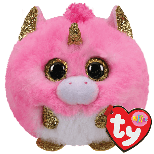 Ty Beanie Boos - Puffies - Fantasia - Pink Unicorn 10cm