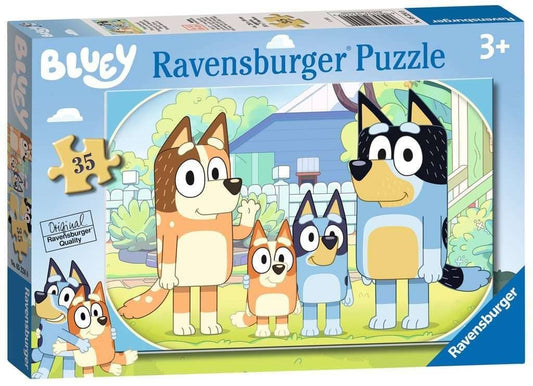 Ravensburger - Bluey Family Time 35-Piece Jigsaw Puzzle - Colourful Preschool Puzzle Featuring Bluey And Her Family