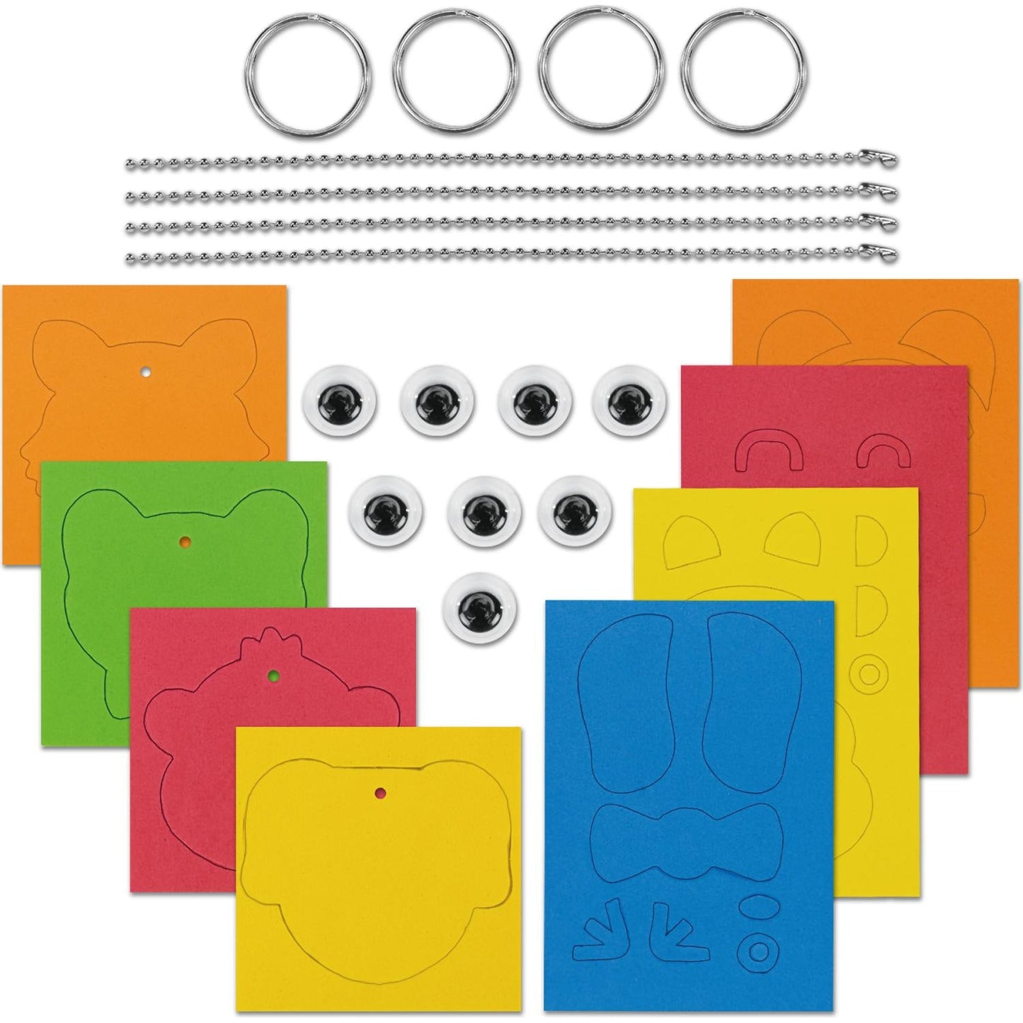 GALT - Mini Makes Foam Keyrings - Creative Craft Kit